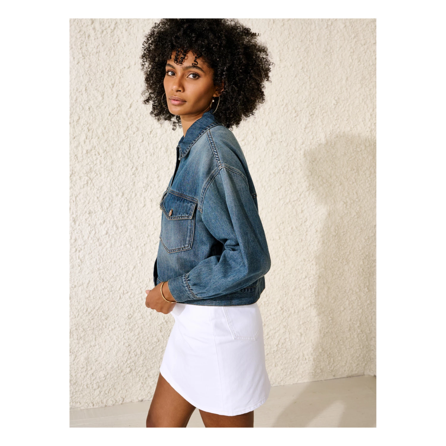 Paulo Denim Jacket - Women’s Collection - Blue Bellerose Fashion Adult 6 Paulo Denim Jacket - Women’s Collection - Blue Bellerose Fashion Adult - Image 6