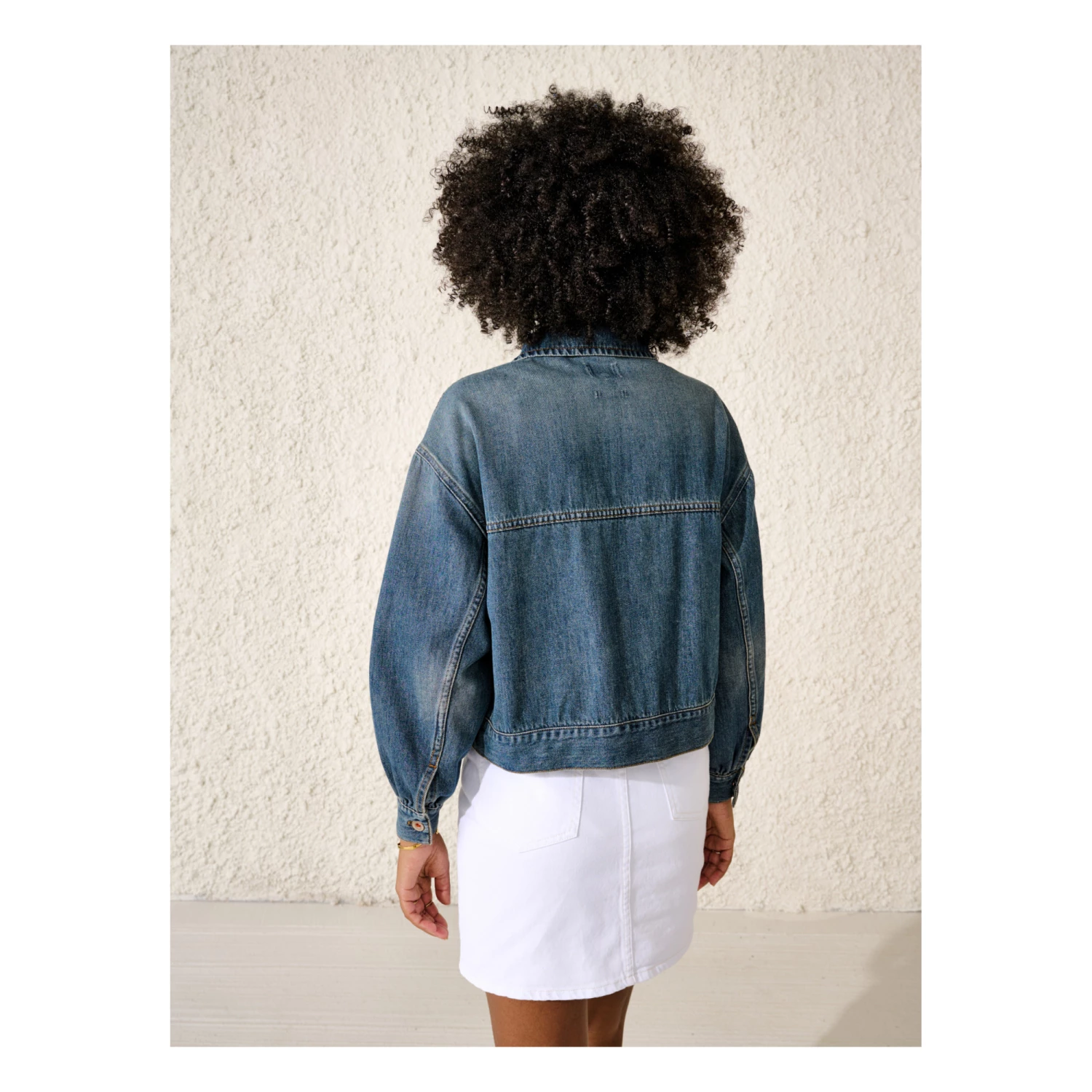 Paulo Denim Jacket - Women’s Collection - Blue Bellerose Fashion Adult 7 Paulo Denim Jacket - Women’s Collection - Blue Bellerose Fashion Adult - Image 7