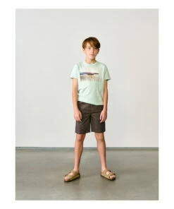Pawl Chino Shorts Dark grey Bellerose Fashion Teen, Children