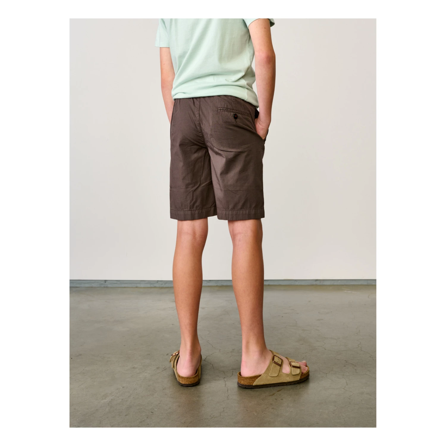 Pawl Chino Shorts Dark grey Bellerose Fashion Teen, Children 5 Pawl Chino Shorts Dark grey Bellerose Fashion Teen, Children - Image 5