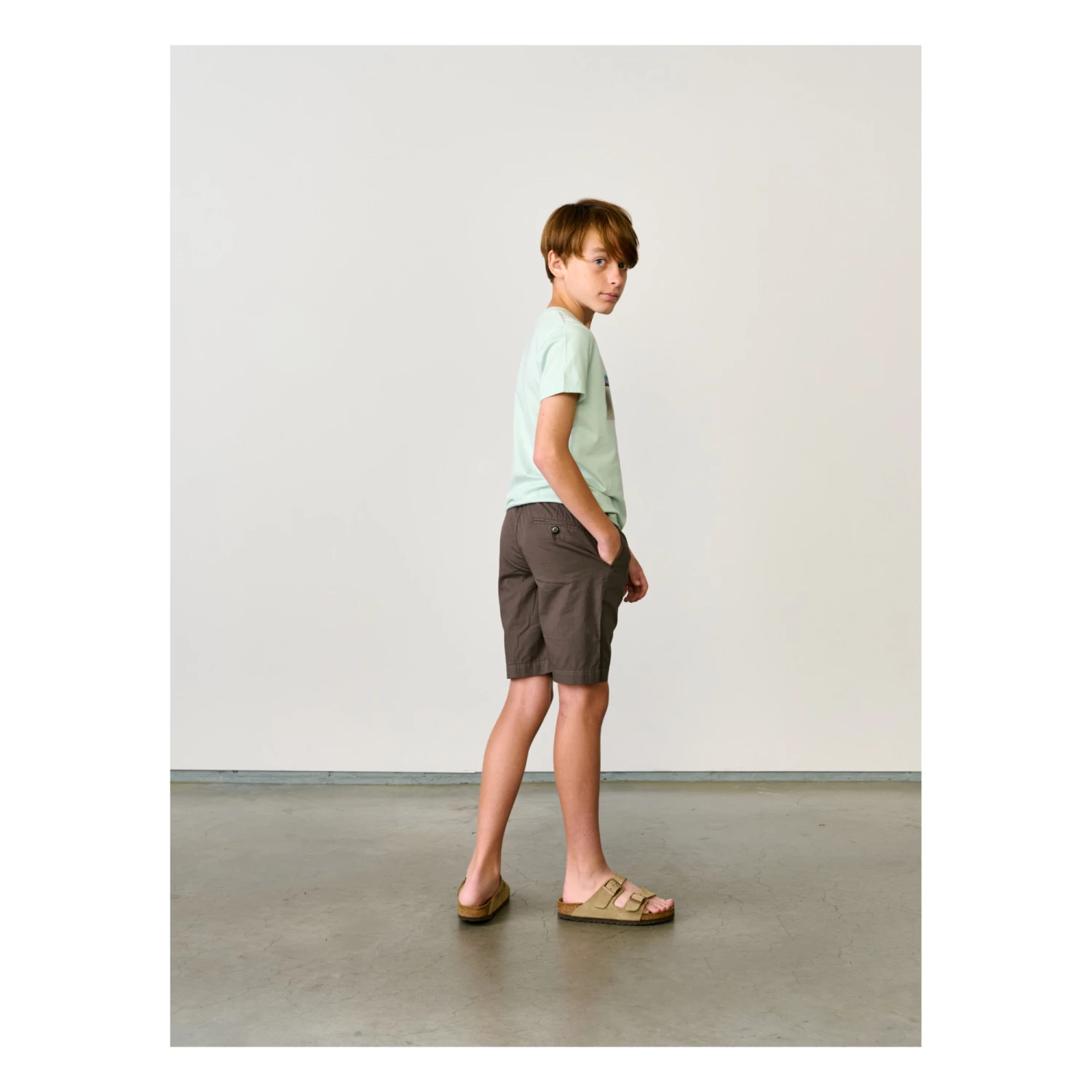 Pawl Chino Shorts Dark grey Bellerose Fashion Teen, Children 6 Pawl Chino Shorts Dark grey Bellerose Fashion Teen, Children - Image 6