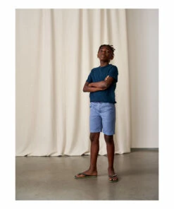 Pawl Chino Shorts Grey blue Bellerose Fashion Teen, Children -Bellerose Elegant Shop pawl chino shorts grey blue bellerose fashion teen children 2