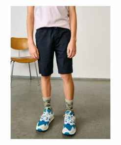 Pawl Chino Shorts Navy blue Bellerose Fashion Teen, Children -Bellerose Elegant Shop pawl chino shorts navy blue bellerose fashion teen children 3