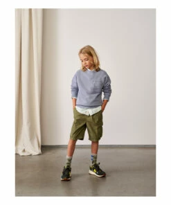 Paz Cargo Shorts Khaki Bellerose Fashion Teen, Children -Bellerose Elegant Shop paz cargo shorts khaki bellerose fashion teen children 2