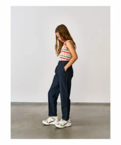 Peace Straight-Leg Trousers Navy blue Bellerose Fashion Teen, Children -Bellerose Elegant Shop peace straight leg trousers navy blue bellerose fashion teen children 4