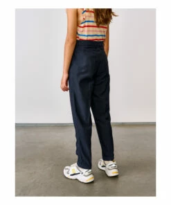 Peace Straight-Leg Trousers Navy blue Bellerose Fashion Teen, Children -Bellerose Elegant Shop peace straight leg trousers navy blue bellerose fashion teen children 6