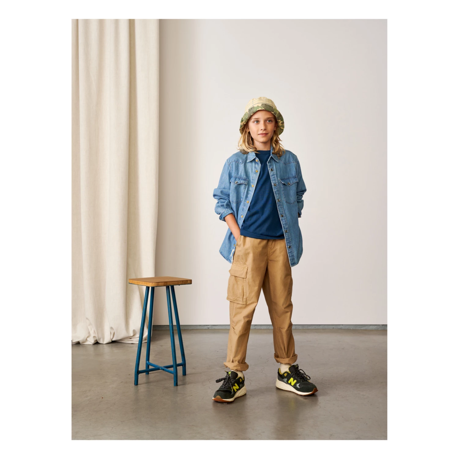 Peio Shirt Light Blue Bellerose Fashion Teen, Children 3 Peio Shirt Light Blue Bellerose Fashion Teen, Children - Image 3