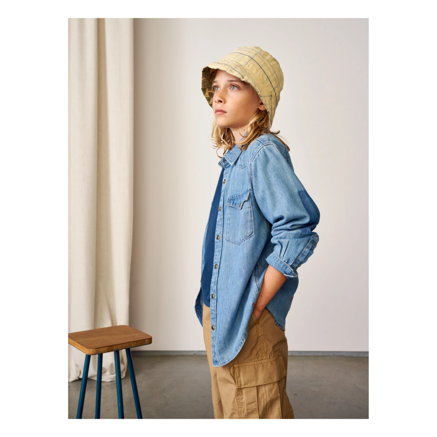 Peio Shirt Light Blue Bellerose Fashion Teen, Children 4 Peio Shirt Light Blue Bellerose Fashion Teen, Children - Image 4