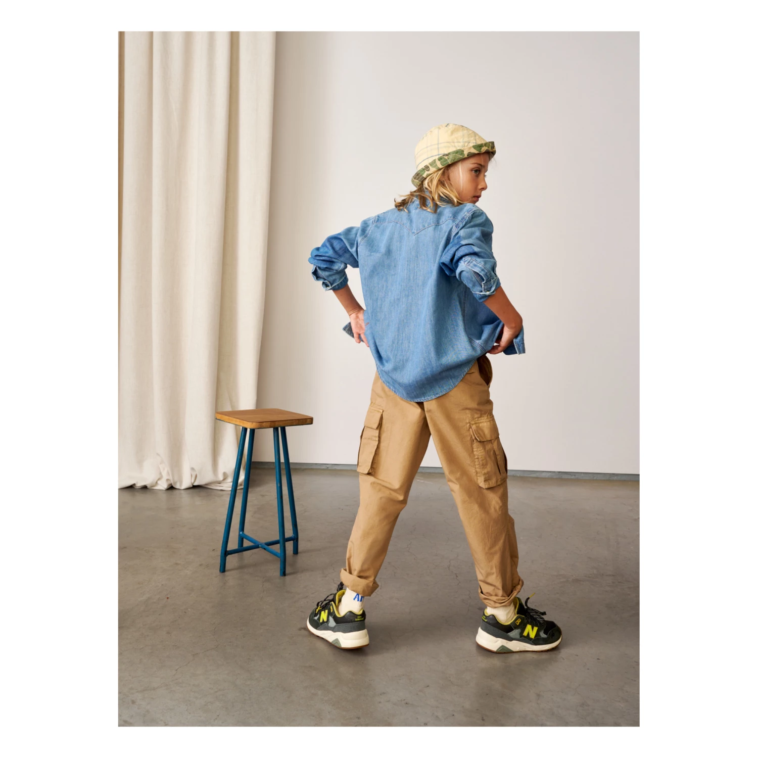 Peio Shirt Light Blue Bellerose Fashion Teen, Children 6 Peio Shirt Light Blue Bellerose Fashion Teen, Children - Image 6