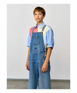 Pepito Denim Overalls Blue Bellerose Fashion Teen, Children -Bellerose Elegant Shop pepito denim overalls blue bellerose fashion teen children 2