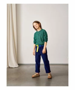 Perrig Straight-Leg Trousers Indigo blue Bellerose Fashion Teen, Children -Bellerose Elegant Shop perrig straight leg trousers indigo blue bellerose fashion teen children 2
