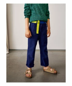 Perrig Straight-Leg Trousers Indigo blue Bellerose Fashion Teen, Children -Bellerose Elegant Shop perrig straight leg trousers indigo blue bellerose fashion teen children 3