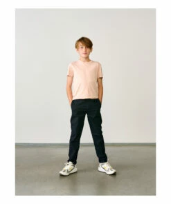 Pharel Straight-Leg Chino Trousers Navy blue Bellerose Fashion Teen, Children