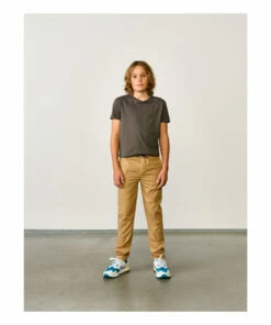 Pharel Straight Legged Chino Trousers Camel Bellerose Fashion Teen, Children