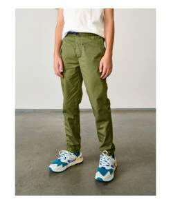 Pharel Straight Legged Chino Trousers Khaki Bellerose Fashion Teen, Children -Bellerose Elegant Shop pharel straight legged chino trousers khaki bellerose fashion teen children 2