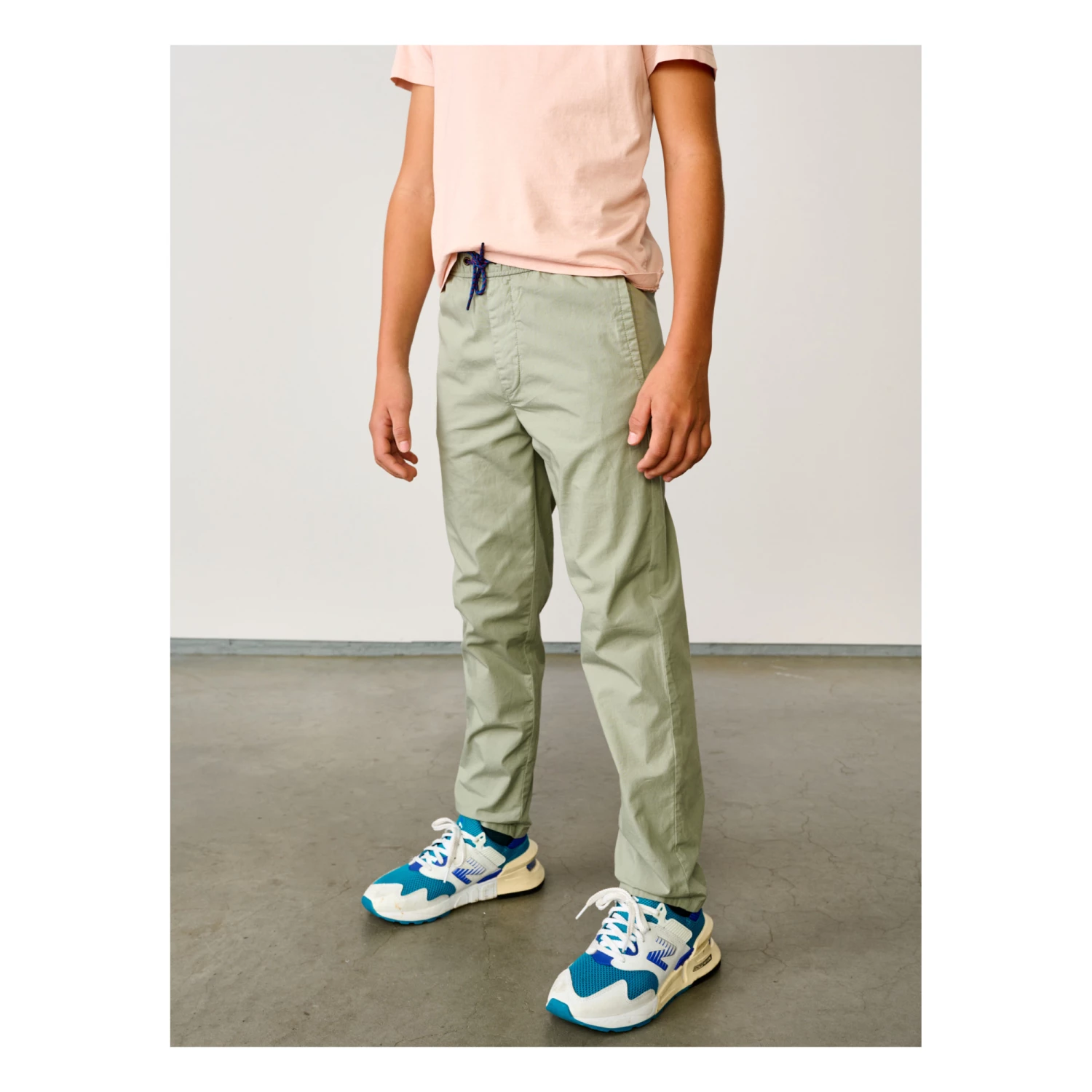 Pharel Straight Legged Chino Trousers Sage Bellerose Fashion Teen, Children 3 Pharel Straight Legged Chino Trousers Sage Bellerose Fashion Teen, Children - Image 3