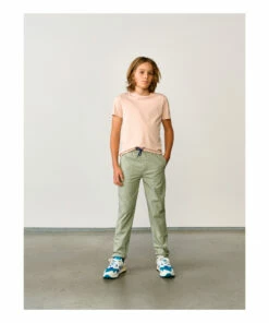 Pharel Straight Legged Chino Trousers Sage Bellerose Fashion Teen, Children
