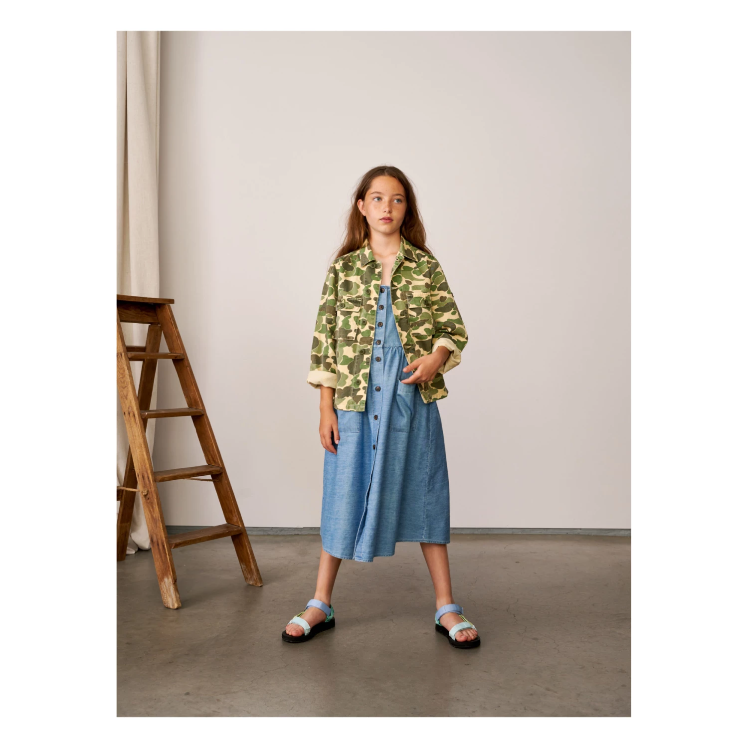 Philip Camo Overshirt Khaki Bellerose Fashion Teen, Children 1 Philip Camo Overshirt Khaki Bellerose Fashion Teen, Children