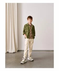 Philip Overshirt Khaki Bellerose Fashion Teen, Children -Bellerose Elegant Shop philip overshirt khaki bellerose fashion teen children 3