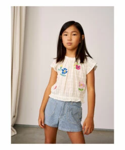 Poeha Blouse White Bellerose Fashion Teen, Children -Bellerose Elegant Shop poeha blouse white bellerose fashion teen children 3