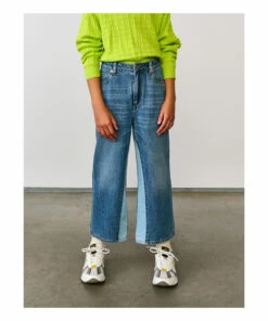 Popies Two-Tone Jeans Indigo blue Bellerose Fashion Teen, Children -Bellerose Elegant Shop popies two tone jeans indigo blue bellerose fashion teen children 2