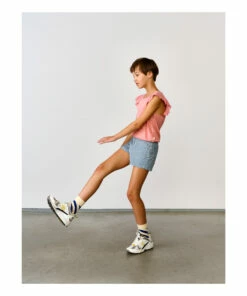 Preppy Shorts Light Blue Bellerose Fashion Teen, Children -Bellerose Elegant Shop preppy shorts light blue bellerose fashion teen children 3