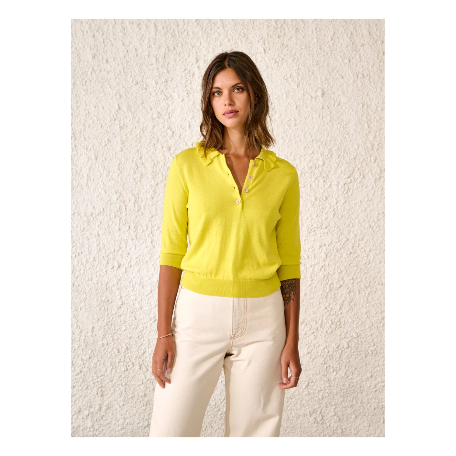 Reawo Jumper - Women’s Collection - Yellow Bellerose Fashion Adult 3 Reawo Jumper - Women’s Collection - Yellow Bellerose Fashion Adult - Image 3