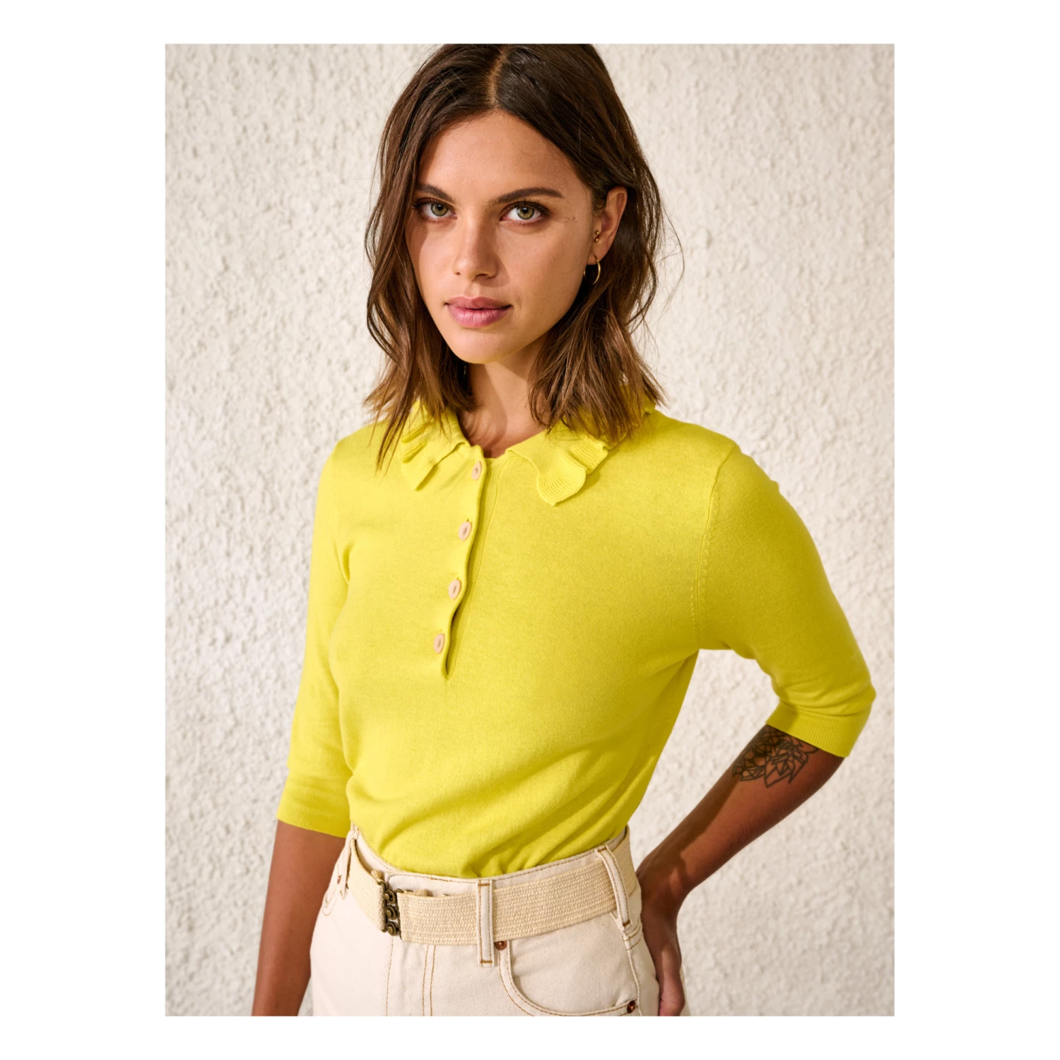 Reawo Jumper - Women’s Collection - Yellow Bellerose Fashion Adult 5 Reawo Jumper - Women’s Collection - Yellow Bellerose Fashion Adult - Image 5