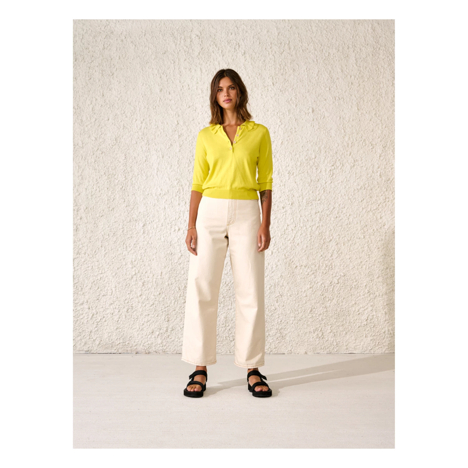 Reawo Jumper - Women’s Collection - Yellow Bellerose Fashion Adult 1 Reawo Jumper - Women’s Collection - Yellow Bellerose Fashion Adult