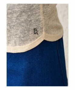 Seas Linen T-shirt - Women&rsquo;s Collection - Ecru Bellerose Fashion Adult -Bellerose Elegant Shop seas linen t shirt women rsquo s collection ecru bellerose fashion adult 2