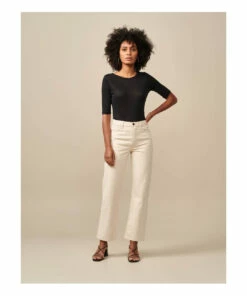 Seas Linen T-shirt - Women's Collection - Black Bellerose Fashion Adult -Bellerose Elegant Shop seas linen t shirt women s collection seas linen t shirt women s collection black bellerose fashion adult 2