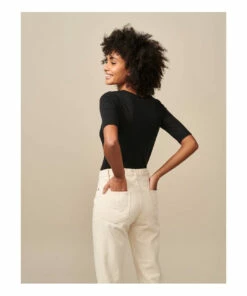 Seas Linen T-shirt - Women's Collection - Black Bellerose Fashion Adult -Bellerose Elegant Shop seas linen t shirt women s collection seas linen t shirt women s collection black bellerose fashion adult 5