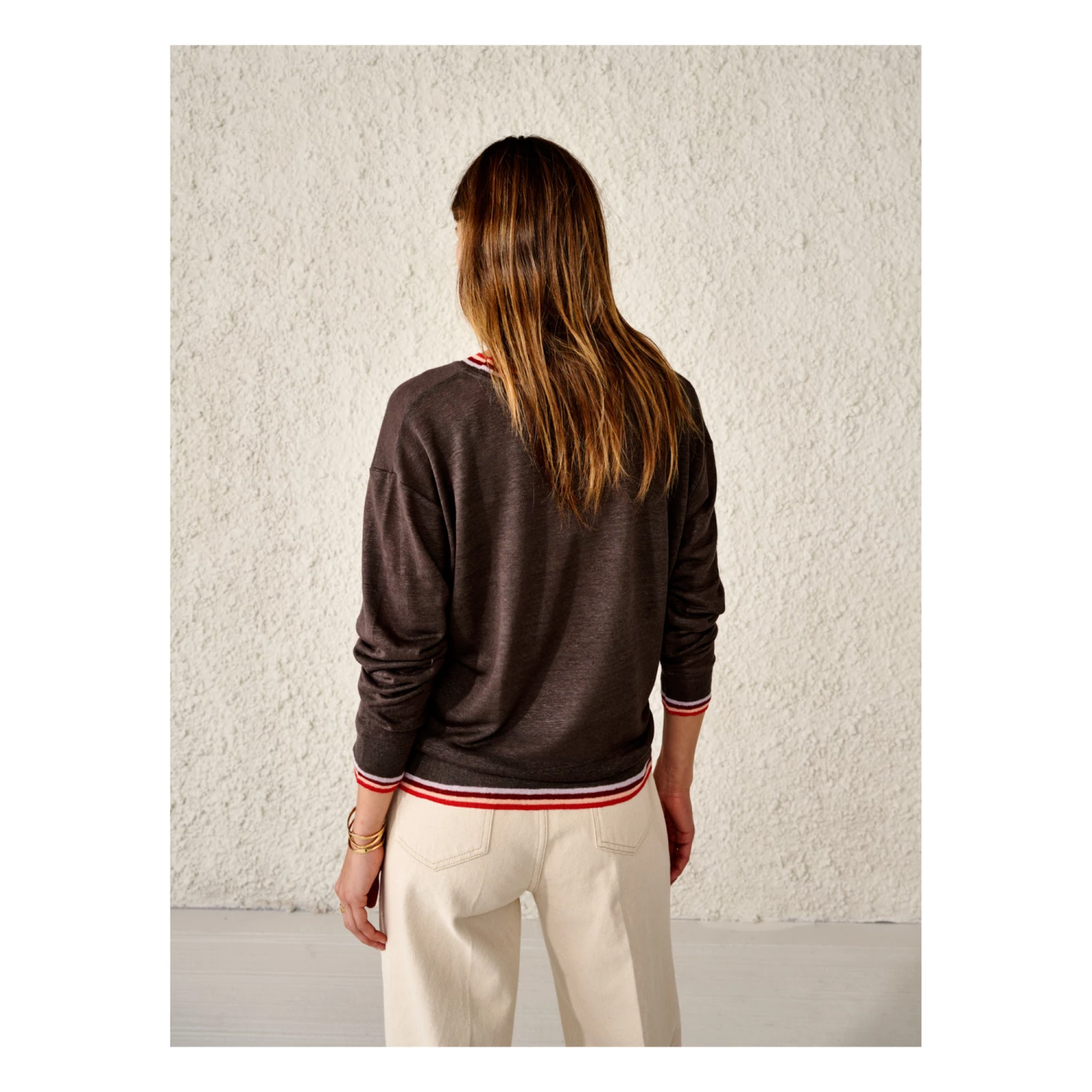 Senia Linen T-shirt - Women’s Collection - Chocolate Bellerose Fashion Adult 8 Senia Linen T-shirt - Women’s Collection - Chocolate Bellerose Fashion Adult - Image 8