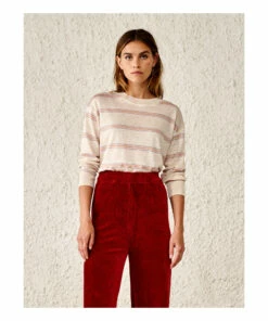 Senia Linen T-shirt - Women’s Collection - Ecru Bellerose Fashion Adult -Bellerose Elegant Shop senia linen t shirt women rsquo s collection ecru bellerose fashion adult 2