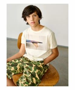 Staan Camo Shorts Khaki Bellerose Fashion Teen, Children -Bellerose Elegant Shop staan camo shorts khaki bellerose fashion teen children 2