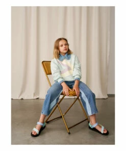 Vaja Sweatshirt Pale blue Bellerose Fashion Teen, Children -Bellerose Elegant Shop vaja sweatshirt pale blue bellerose fashion teen children 2