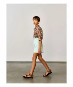 Vava Shorts Light Blue Bellerose Fashion Teen, Children -Bellerose Elegant Shop vava shorts light blue bellerose fashion teen children 3