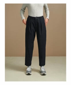 Villa Trousers - Women's Collection - Navy blue Bellerose Fashion Adult -Bellerose Elegant Shop villa trousers women s collection villa trousers women s collection navy blue bellerose fashion adult 2